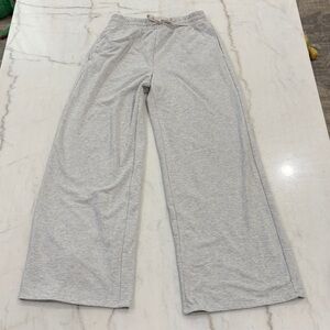 DSG SO SOFT HIGH-RISE WIDE LEG SWEATPANTS Gray Lounge Joggers Cozy Small
